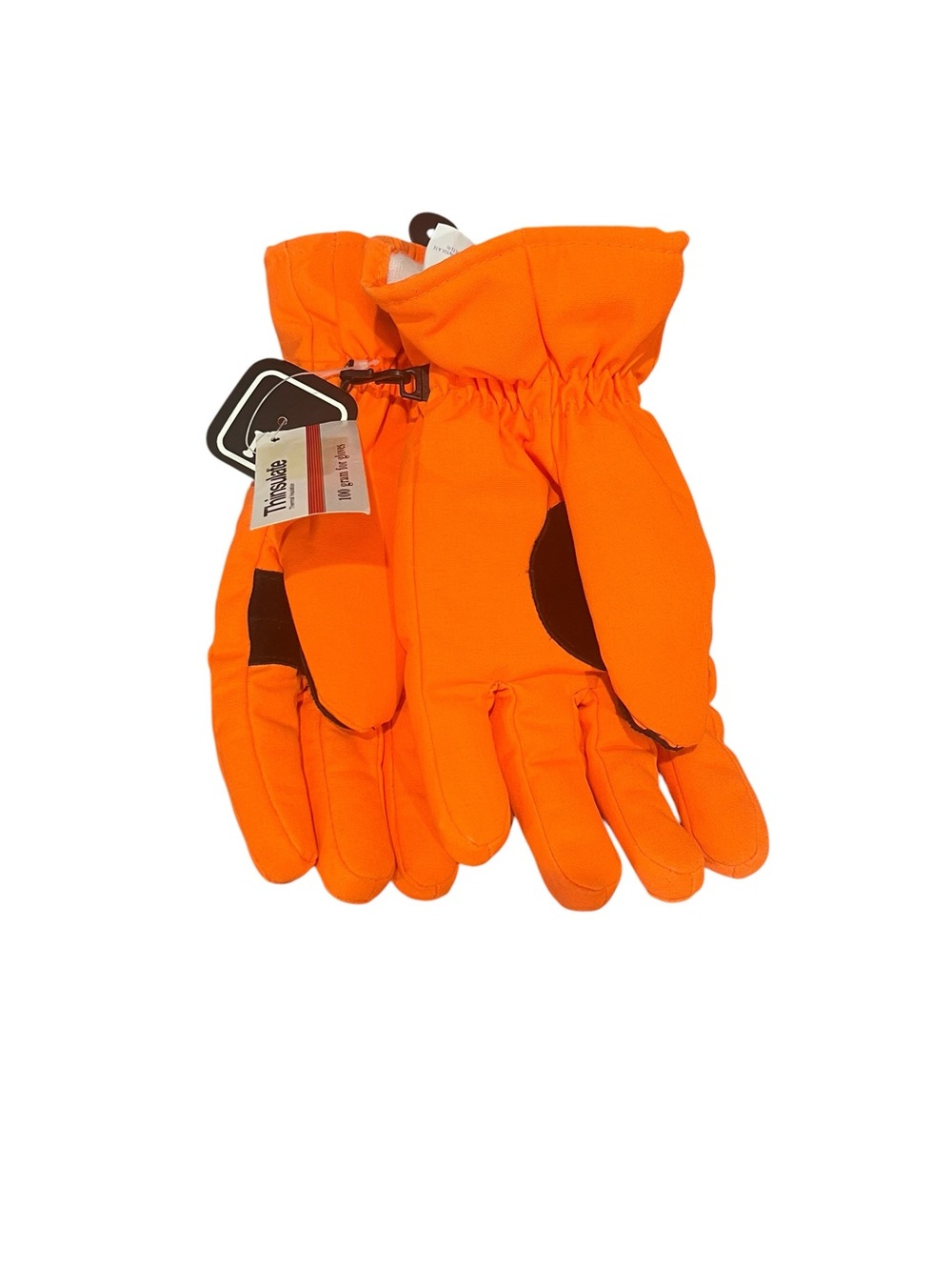 VTG Thinsulate Neon Orange Gloves Men’s M Cow Leather Workwear Ranching NWT